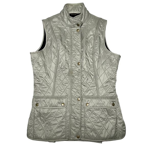 Barbour Jackets & Coats Barbour Womens Quilted Vest Size Silver